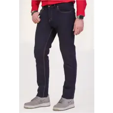 Thomas Jeans bőr betétes sötétkék férfi farmer nadrág