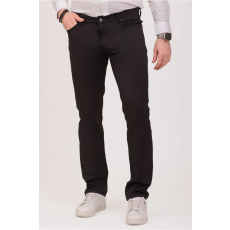  Thomas Jeans fekete anyagában mintás elegáns nadrág