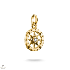 Thomas Sabo Charm Club Connect aranyozott iránytű charm medál - CC1261-414-14 medál