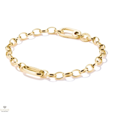 Thomas Sabo Charm Club Connect aranyozott karkötő 17 cm - C1202-413-39-L17 karkötő