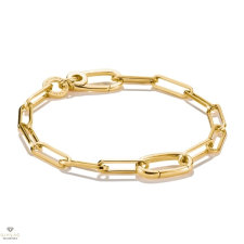 Thomas Sabo Charm Club Connect aranyozott karkötő 19 cm - C1205-413-39-L19 karkötő