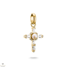 Thomas Sabo Charm Club Connect aranyozott kereszt charm medál - CC1287-445-14 medál
