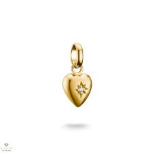 Thomas Sabo Charm Club Connect aranyozott szív csillaggal charm medál - CC1234-414-14 medál
