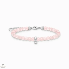 Thomas Sabo Charming Collection rózsakvarc gyöngyökkel karkötő 19 cm - A2097-034-9-L19 karkötő