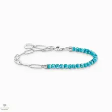 Thomas Sabo Charming Collection türkiz gyöngyökkel karkötő 19 cm - A2099-404-17-L19 karkötő