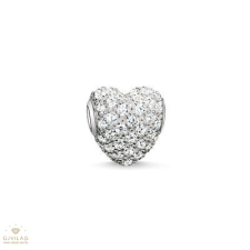Thomas Sabo Karma Beads Fehér pavé szív  gyöngy - K0081-051-14 gyöngy készlet