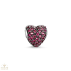 Thomas Sabo Karma Beads Vörös pavé szív gyöngy - K0084-639-10