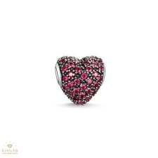 Thomas Sabo Karma Beads Vörös pavé szív gyöngy - K0084-639-10 gyöngy készlet