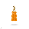 THOMAS SABO x HARIBO Charm Club Connect aranyozott narancssárga gumimaci kristályüveg charm medál - CC1275-413-8