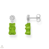 THOMAS SABO x HARIBO zöld gumimaci kristályüveg fülbevaló - H2330-052-6