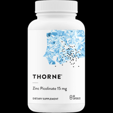 Thorne Cink pikolinát, Zinc Picolinate, 15 mg 60 db, Thorne vitamin és táplálékkiegészítő