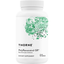 Thorne PolyResveratrol-SR, egészséges öregedés, 60 db, Thorne vitamin és táplálékkiegészítő