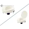  Thuasne Quick Fit konzolos wc magasító 10 cm magas fedél nélküli változatban 185 kg-ig