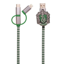 thumbsUp! Hogwarts Mardekár USB-A apa - USB-C/Lightning/Micro apa Töltő kábel - Mintás (1m) kábel és adapter