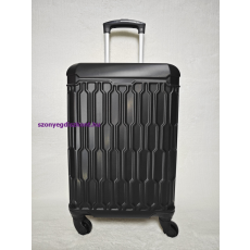  Thunder nagy méretű fekete bőrönd, 75cmx49cmx31cm keményfalú