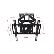  Thunder WALLSET-82 Forgatható, dönthető falikonzol tv állvány és fali konzol