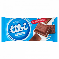 Tibi tejcsokoládé tejkrémmel és ostyával 90 g csokoládé és édesség