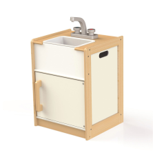 Tidlo Fa játék szekrény mosogatóval konyhakészlet