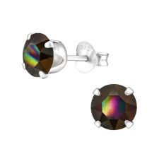 Tierra - Swarovski kristályos fülbevaló - Rainbow Dark fülbevaló