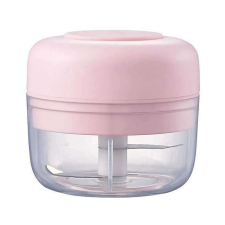 Tiessa mini turmixgép, elektromos, aprító fokhagymához, zöldségekhez, rózsaszín, 100ml turmixgép