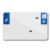 TIFLEX rendszámtábla motorkerékpárhoz, alumínium, előfúrt, 210x130 mm, 41 mm mély, üres (10 db/csomag) TIFLEX Vázak, idomok, kiegészítők Rendszámtábla tartók