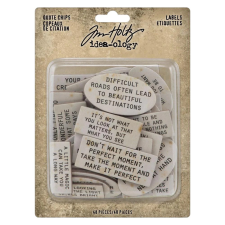 Tim Holtz Díszítőelem - Quote Chips Labels - Idea-ology (1 csomag) dekorációs kellék