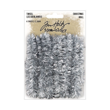 Tim Holtz Díszítőelem, Tinsel Silver Christmas / Idea-ology Tim Holtz Christmas (1 csomag) szalag, zsinór