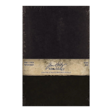 Tim Holtz Papírkészlet - Kraft-Stock Stack Black - Tim Holtz - Idea-ology (24 ív) decoupage papír