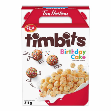  Tim Hortons Timbits Birthday Cake torta ízű gabonapehely 311g reform élelmiszer