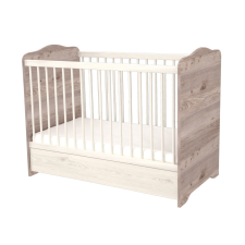 TIMBA kiságy Viki zárt végű ágyneműtartós 60x120 krém-fűz kiságy, babaágy