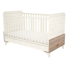 TIMBA Klóe 70x140-es átalakítható kiságy - Krém/Fűz kiságy, babaágy