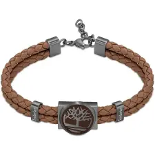 TIMBERLAND TDAGB0001902 karkötő, férfi, bőr, dupla - barna karkötő