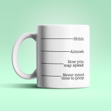  Time to Poop fehér bögre bögrék, csészék