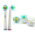 Timeless Beauty 4 db-os 3D-s fogkefe fej, Oral-B elektromos fogkeféhez