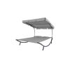 Timeless Tools Kétszemélyes napozóágy árnyékolóval, szürke
