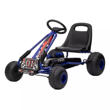 Timeless Toys Pedálos gyerek gokart, kék lábbal hajtható járgány