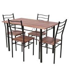 Timelesstools Fémvázas étkezőasztal 4 székkel bútor