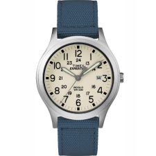  Timex Expedition Scout TW4B13800 férfi karóra, Indiglo, kék szövet szíj, WR50 karóra