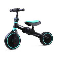 Tiny Bike 3 az 1-ben fekete-türkiz gyermek kerékpát gyermek kerékpár