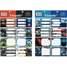 Tip Top Fiús etikett - 2 íves - T-Creatív füzetcímke