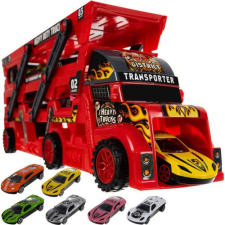 TIR truck set with 6 cars 22515 autópálya és játékautó
