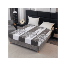 TIRSO 160x200 cm szürke-fehér mikroplüss lepedő lakástextília