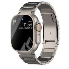 Titán Apple Watch óraszíj 42/ 44/ 45 mm ezüst okosóra kellék
