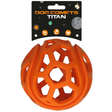 Titan DOG-COMETS Titan labda csemegével tölthető narancs M 11,5 cm kutyajáték játék kutyáknak