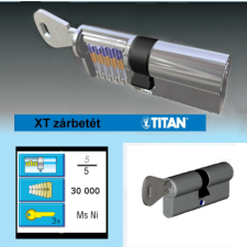 Titán XT 27X33 nikkel, 3 kulccsal zár és alkatrészei