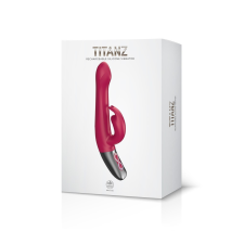 TITANZ 8.5" SILICONE RECHARGEABLE VIBRATOR IN PINK vibrátorok