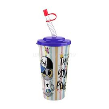 Titiz IRIS CUTE pohár szívószállal 650ml AP-9128 (AP-9128) konyhai eszköz