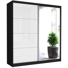  TIVARO IV. Gardróbszekrény 203x218x60 - fekete bútor