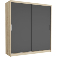  TIVARO VI. Gardróbszekrény 203x218x60 - sonoma, antracit bútor