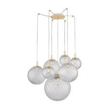 TK Lighting Cadix átlátszó-arany függesztett lámpa (TK-4608) G9 7 izzós IP20 világítás